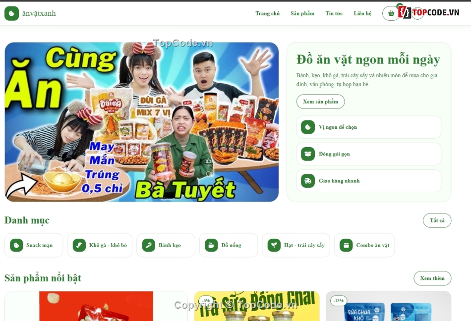đồ ăn vặt,web bán đồ ăn vặt,bán hàng